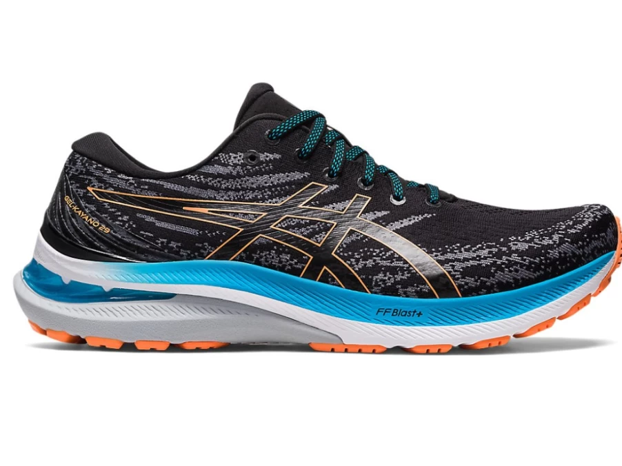 ASICS GEL-KAYANO 29 Men's Running Shoes - Black/Sun Peach