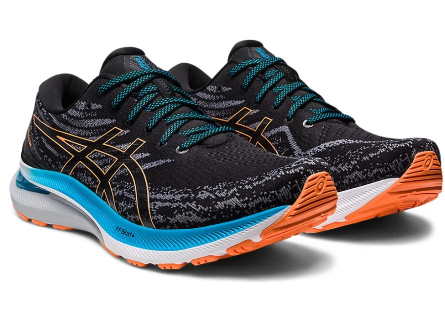 ASICS GEL-KAYANO 29 Men's Running Shoes - Black/Sun Peach