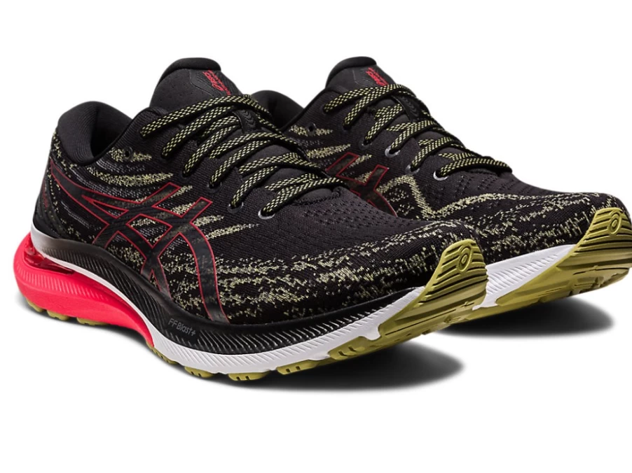 ASICS GEL-KAYANO 29 Men's Running Shoes - Black/Electric Red