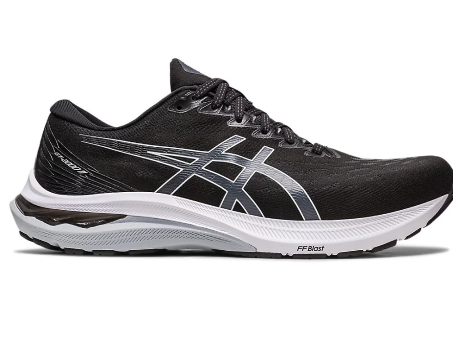 ASICS GT-2000 11 Running Shoes for Men - Black/White | Cushioned Support for Road Running