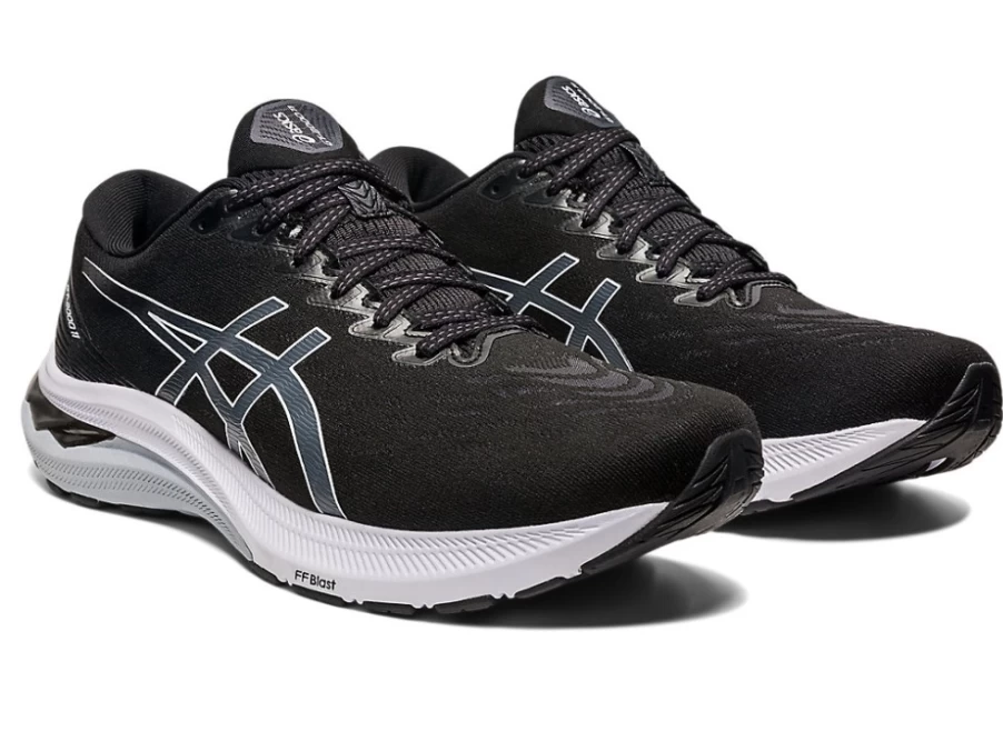 ASICS GT-2000 11 Running Shoes for Men - Black/White | Cushioned Support for Road Running