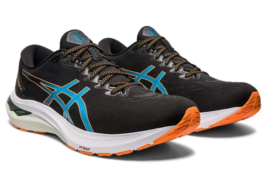 ASICS GT-2000 11 Running Shoes for Men - Black/Sun Peach