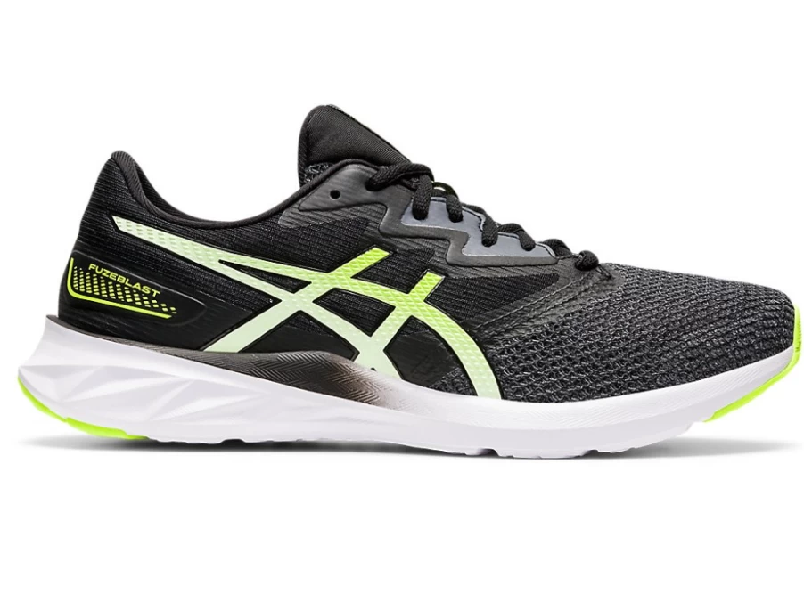 ASICS Men's FUZEBLAST Running Shoes in Carrier Grey/Hazard Green