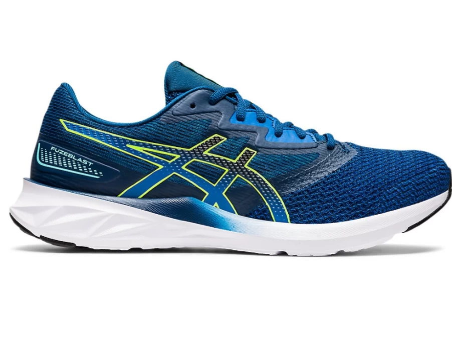 ASICS Men's FUZEBLAST Running Shoes in Lake Drive/Hazard Green