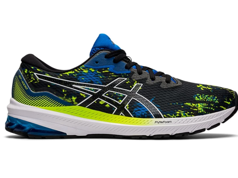 ASICS GT-1000 11 Running Shoes for Men - Black/Electric Blue