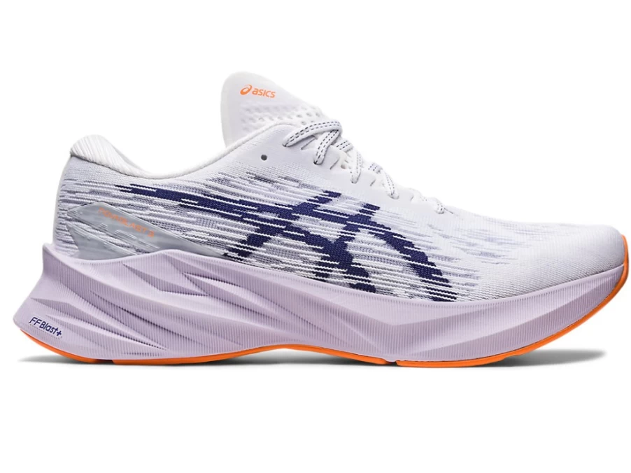 ASICS NOVABLAST 3 Men's Running Shoes - White/Indigo Blue