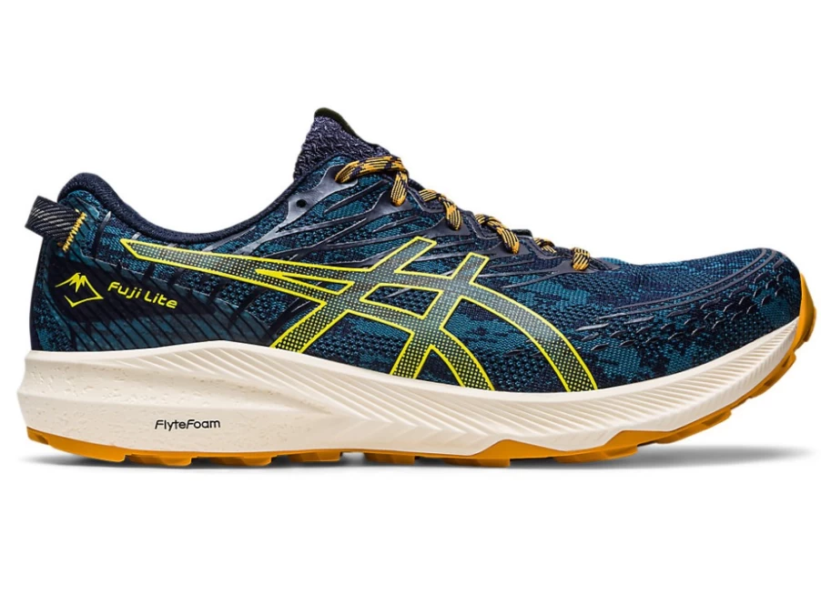 ASICS Fuji Lite 3 Men's Trail Running Shoes - Ink Teal/Golden Yellow