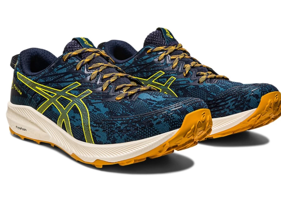 ASICS Fuji Lite 3 Men's Trail Running Shoes - Ink Teal/Golden Yellow