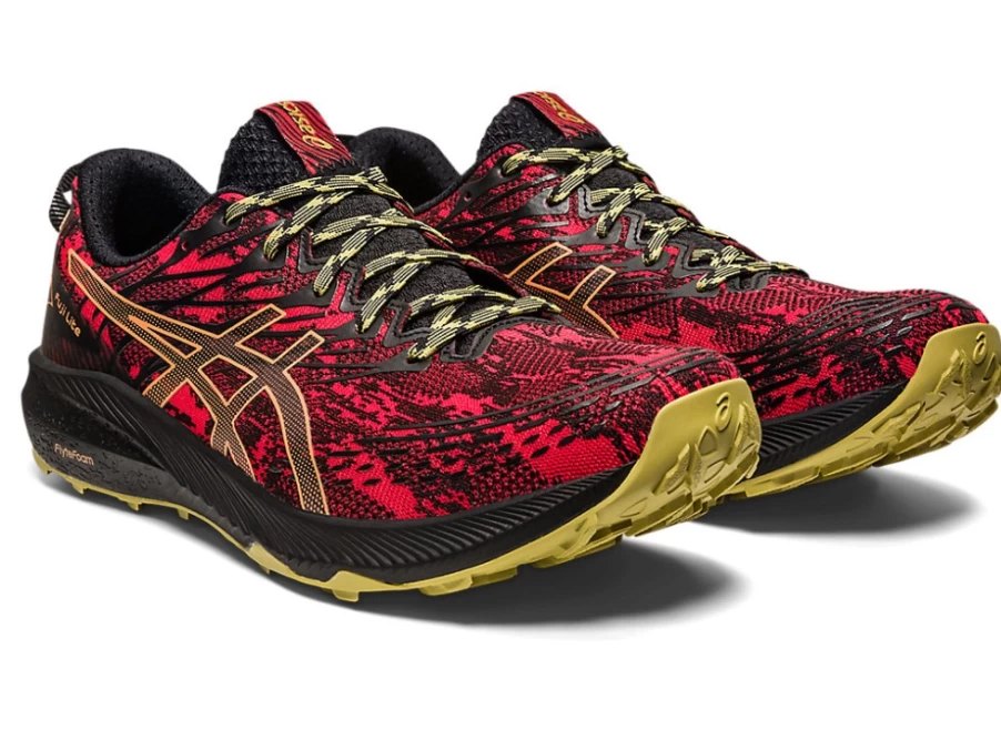ASICS Fuji Lite 3 Men's Trail Running Shoes - Electric Red/Black