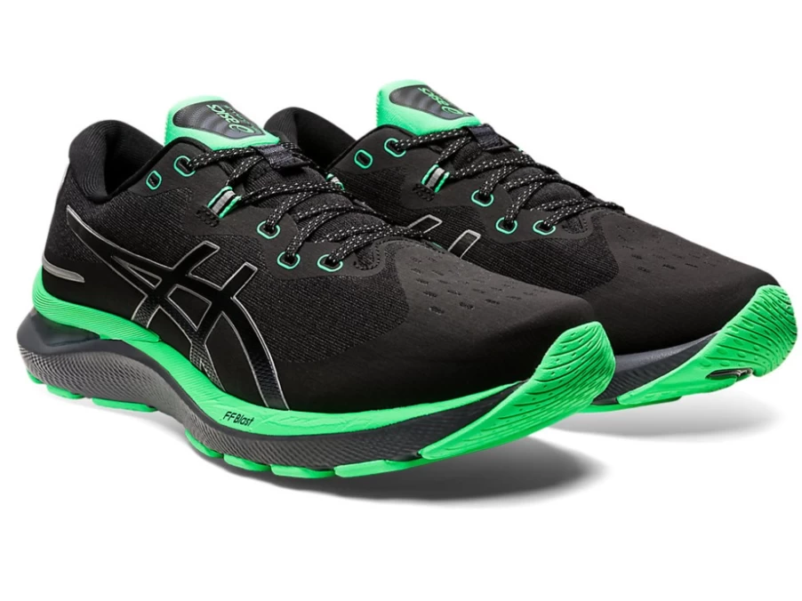 ASICS GEL-CUMULUS 24 LITE-SHOW Men's Running Shoes - Black/New Leaf
