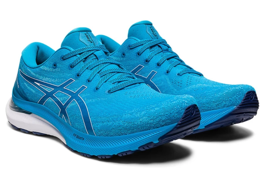 ASICS GEL-KAYANO 29 WIDE Running Shoes for Men - Island Blue/White