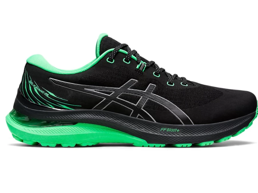ASICS GEL-KAYANO 29 LITE-SHOW Running Shoes for Men - Black/New Leaf
