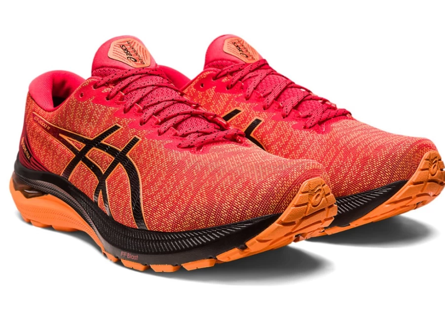 ASICS GT-2000 11 GTX Men's Trail Running Shoes - Electric Red/Black, Waterproof GORE-TEX Sneakers for Outdoor Sports