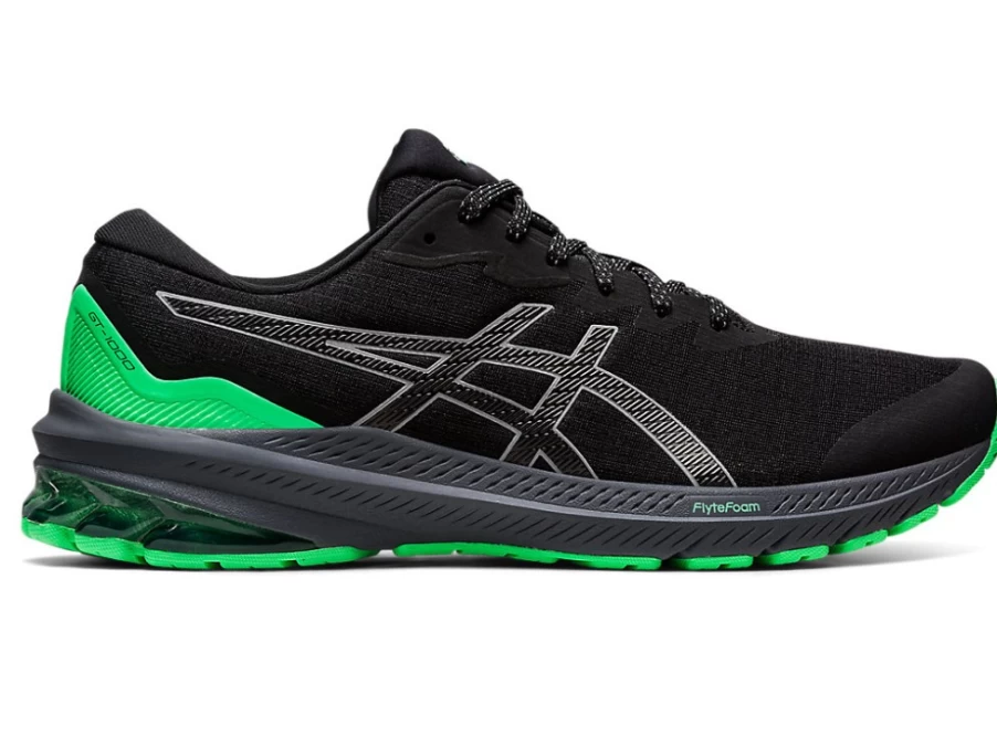 ASICS GT-1000 11 LITE-SHOW Men's Running Shoes - Black/New Leaf