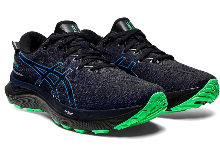 ASICS Men's GEL-CUMULUS 24 GTX Running Shoes - Black/Blue Coast