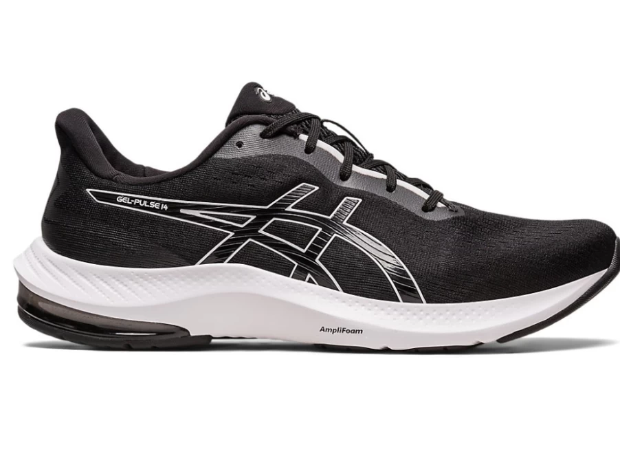 ASICS GEL-PULSE 14 Men's Running Shoes - Black/White | Cushioned Support for High Performance