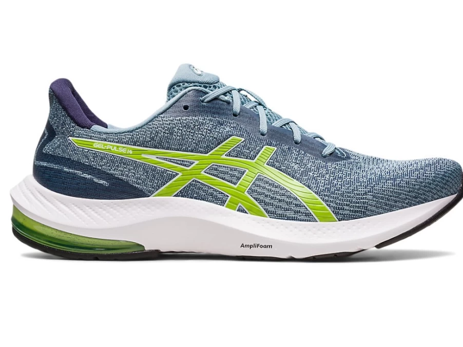 ASICS Men's GEL-PULSE 14 Running Shoes - Light Steel/Lime Zest