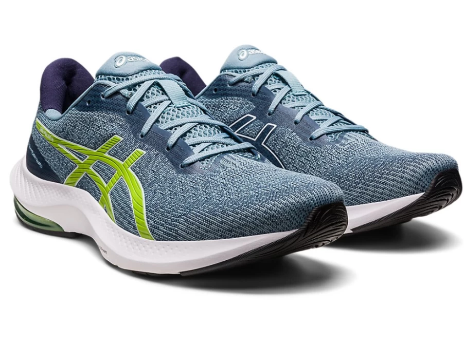 ASICS Men's GEL-PULSE 14 Running Shoes - Light Steel/Lime Zest