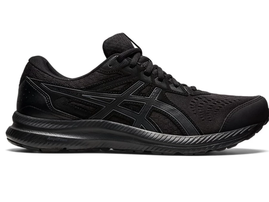ASICS Men's GEL-CONTEND 8 Running Shoes - Black/Carrier Grey