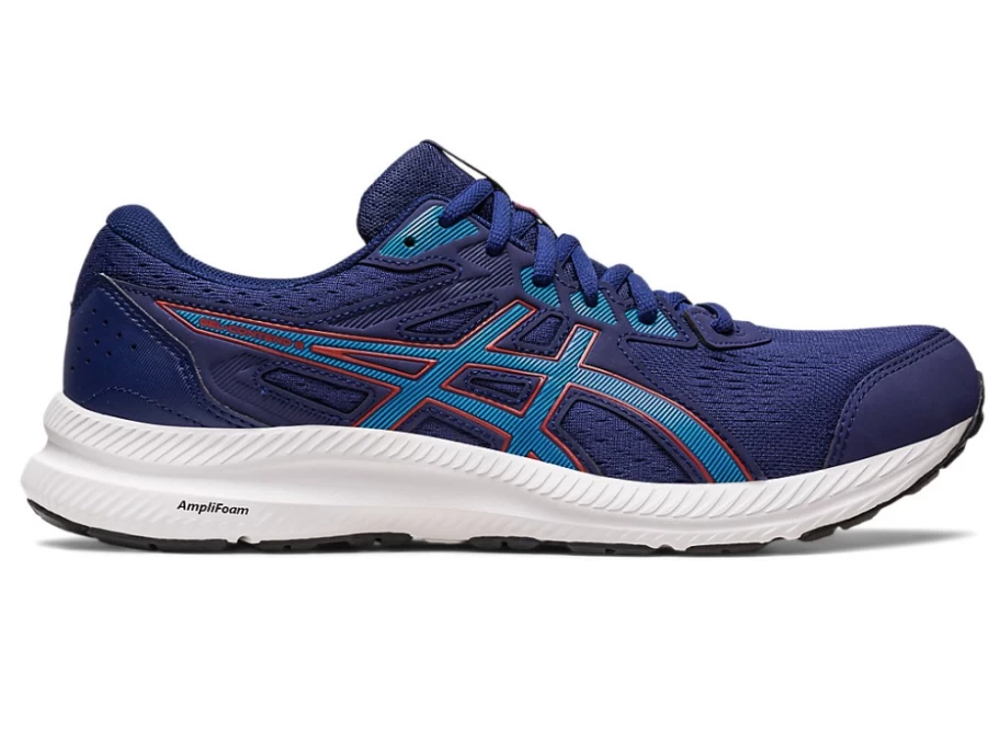 ASICS Men's GEL-CONTEND 8 Extra Wide Running Shoes - Indigo Blue/Island Blue