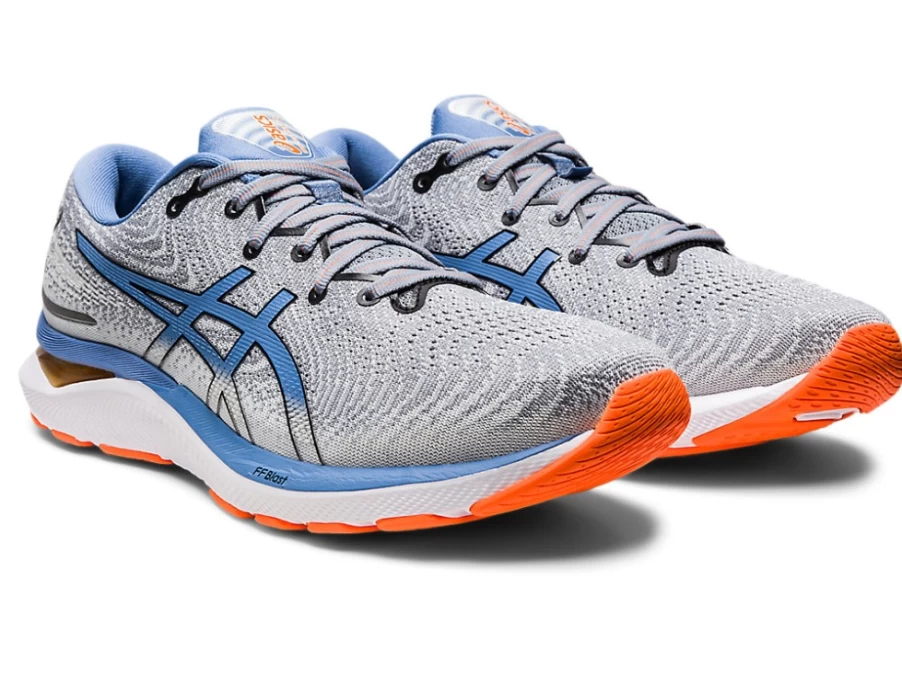 ASICS Men's GEL-CUMULUS 24 Running Shoes - Sheet Rock/Blue Harmony