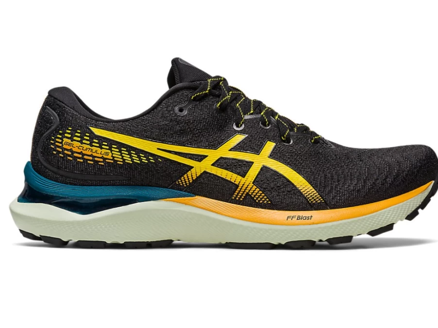ASICS Men's GEL-CUMULUS 24 Running Shoes in Nature Bathing/Golden Yellow