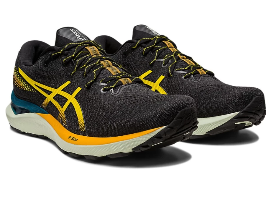 ASICS Men's GEL-CUMULUS 24 Running Shoes in Nature Bathing/Golden Yellow