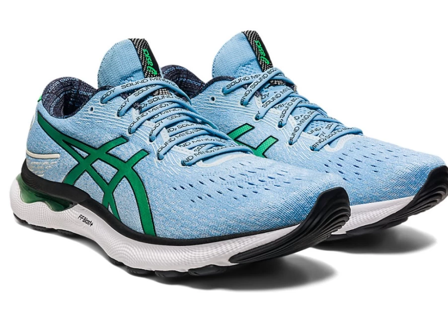 ASICS Men's GEL-NIMBUS 24 LIMITED EDITION Running Shoes - Arctic Sky/Cilantro