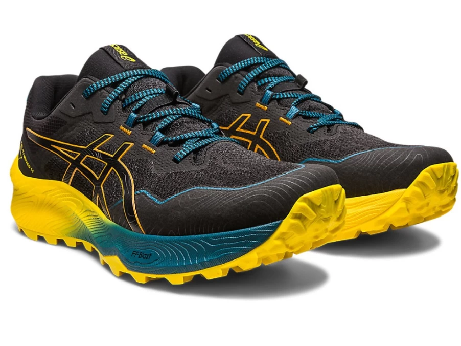 ASICS GEL-TRABUCO 11 Trail Running Shoes for Men - Black/Sandstorm