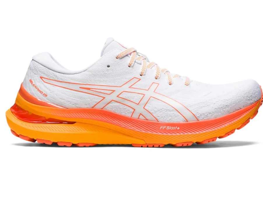 ASICS GEL-KAYANO 29 Men's Running Shoes - White/Nova Orange