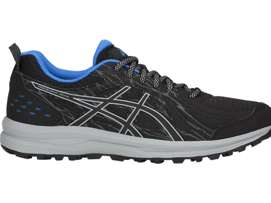 ASICS Women's Frequent Trail Running Shoes - Black/Mid Grey for Lightweight Comfort & Durability