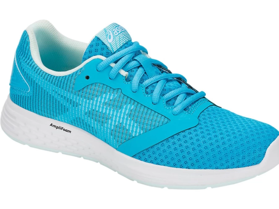 ASICS Women's Patriot 10 Running Shoes in Aquarium/Flash Yellow - Lightweight & Comfortable