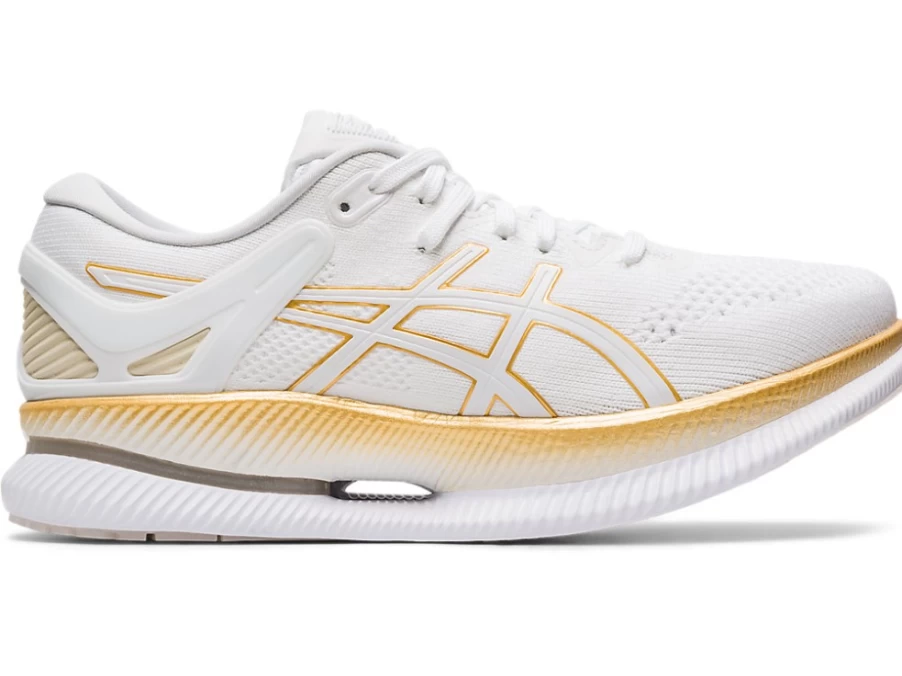 ASICS METARIDE Women's Running Shoes - White/Pure Gold for Enhanced Performance