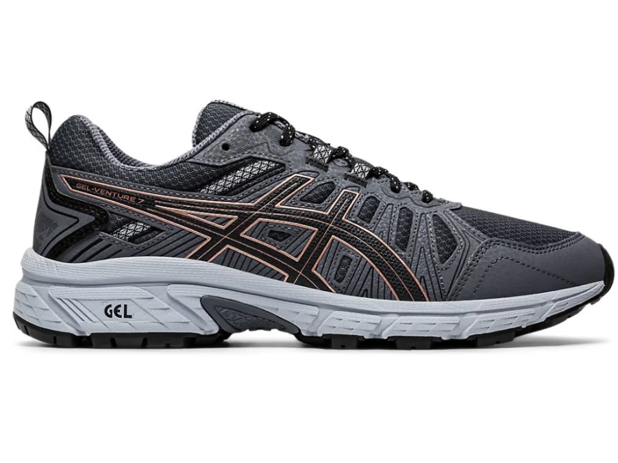 ASICS Women's GEL-VENTURE 7 Running Shoes - Graphite Grey/Rose Gold