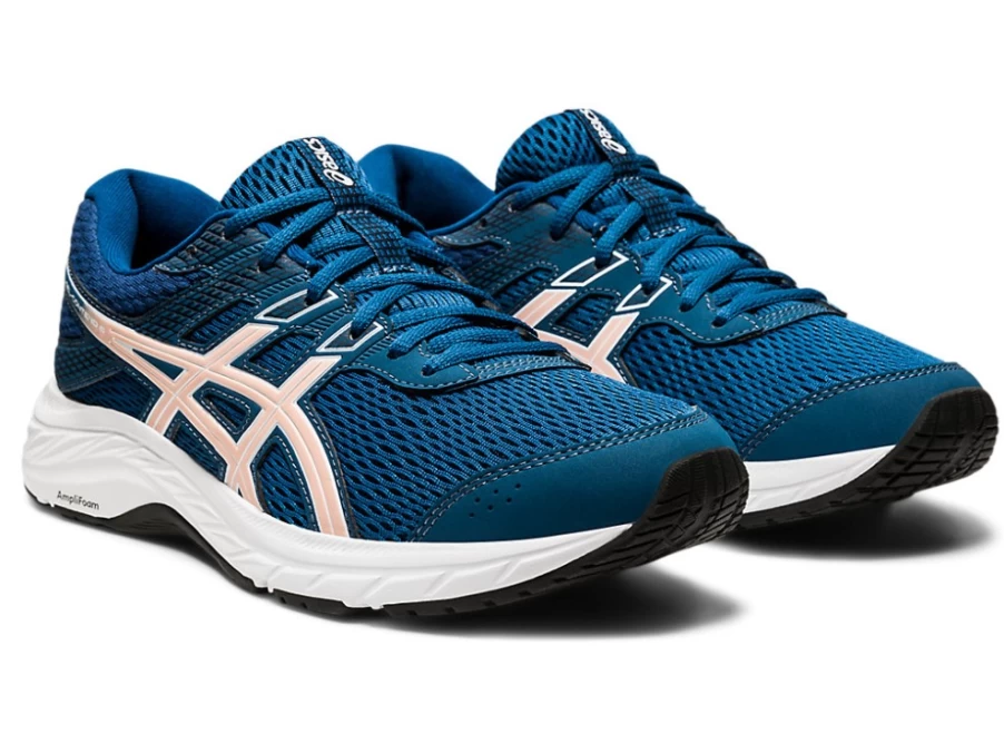 ASICS GEL-CONTEND 6 Women's Running Shoes - Mako Blue/Ginger Peach - Lightweight Comfort for Women