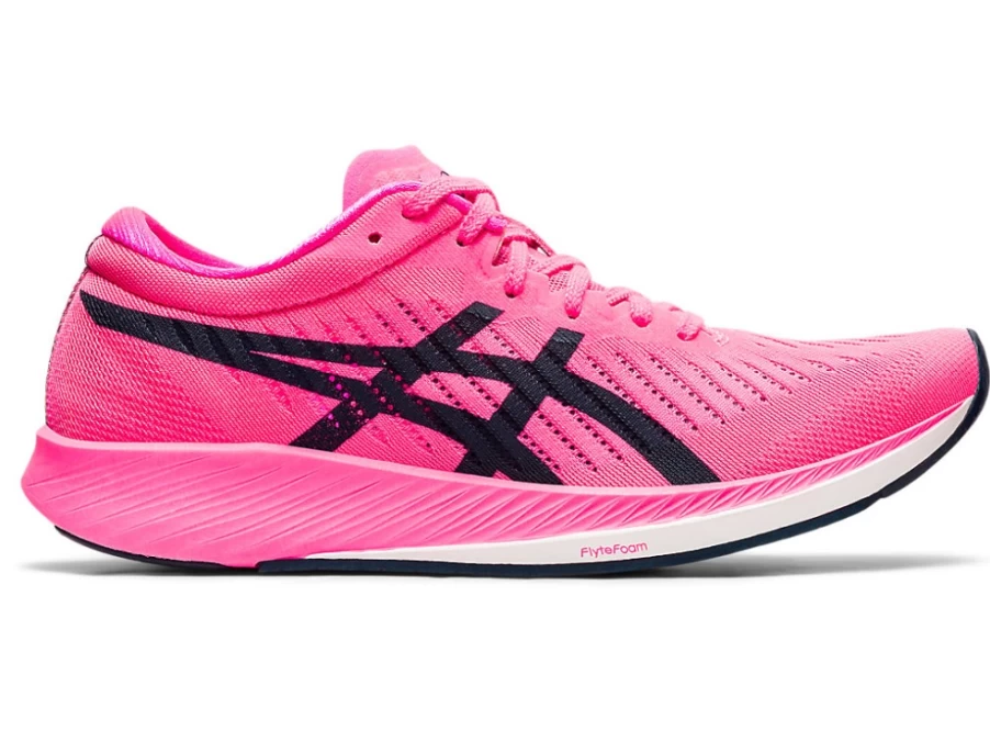 ASICS METARACER Women's Running Shoes in Hot Pink/French Blue