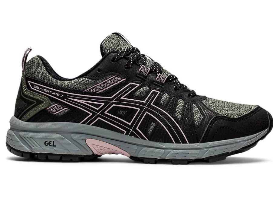 ASICS Women's GEL-VENTURE 7 Running Shoes - Lichen Green/Watershed Rose