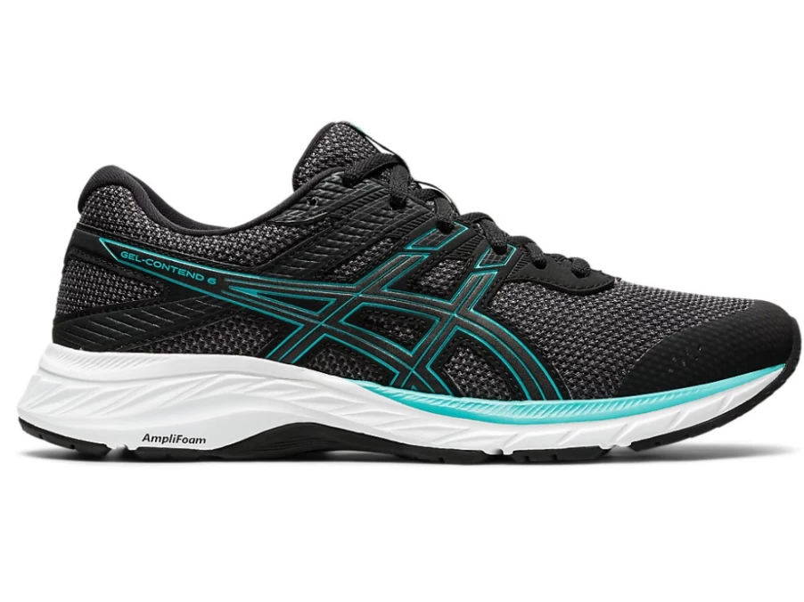 ASICS Women's GEL-Contend 6 Twist Running Shoes - Graphite Grey/Techno Cyan
