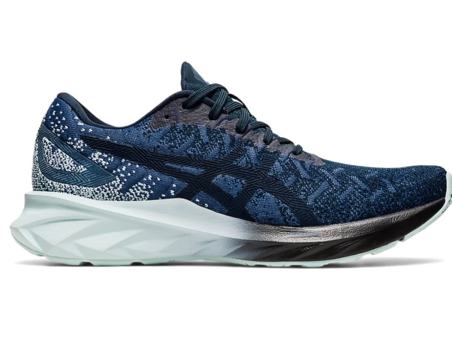 ASICS Women's DYNABLAST Running Shoes in French Blue/Aqua Angel