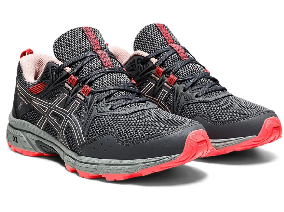 ASICS Women's GEL-VENTURE 8 Running Shoes - Carrier Grey/Ginger Peach