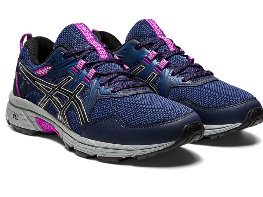 ASICS Women's GEL-VENTURE 8 Running Shoes in Midnight/Pure Silver