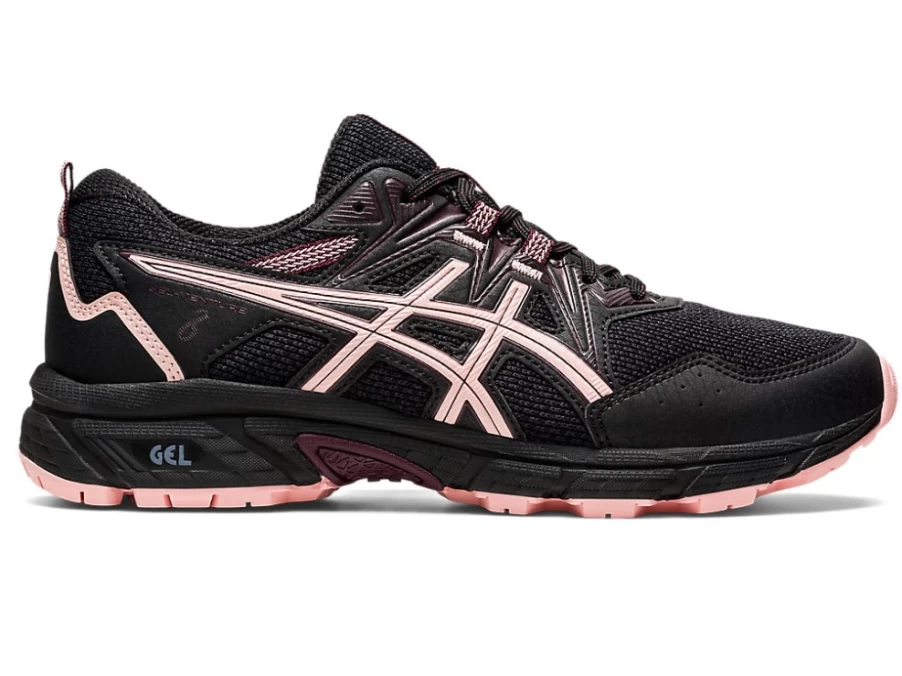 ASICS Women's GEL-VENTURE 8 Running Shoes - Black/Frosted Rose