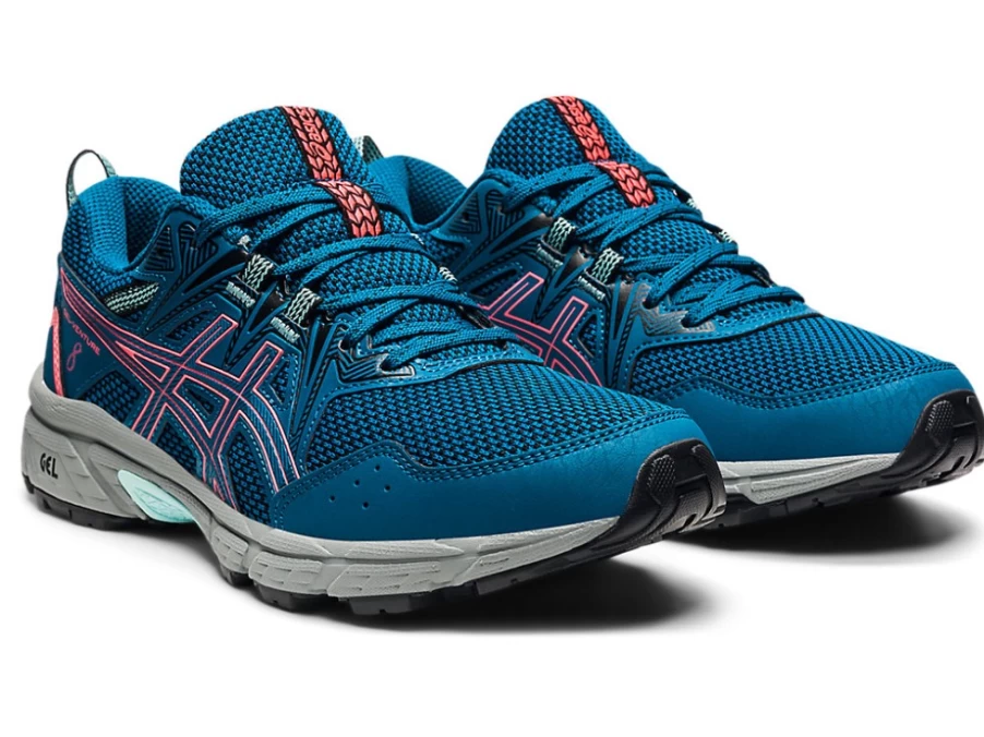 ASICS Women's GEL-VENTURE 8 Running Shoes - Deep Sea Teal/Blazing Coral