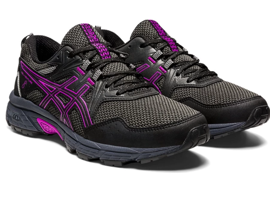 ASICS Women's GEL-VENTURE 8 Running Shoes - Black/Orchid