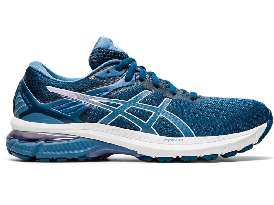 ASICS GT-2000 9 (D) Women's Running Shoes - Mako Blue/Grey Floss