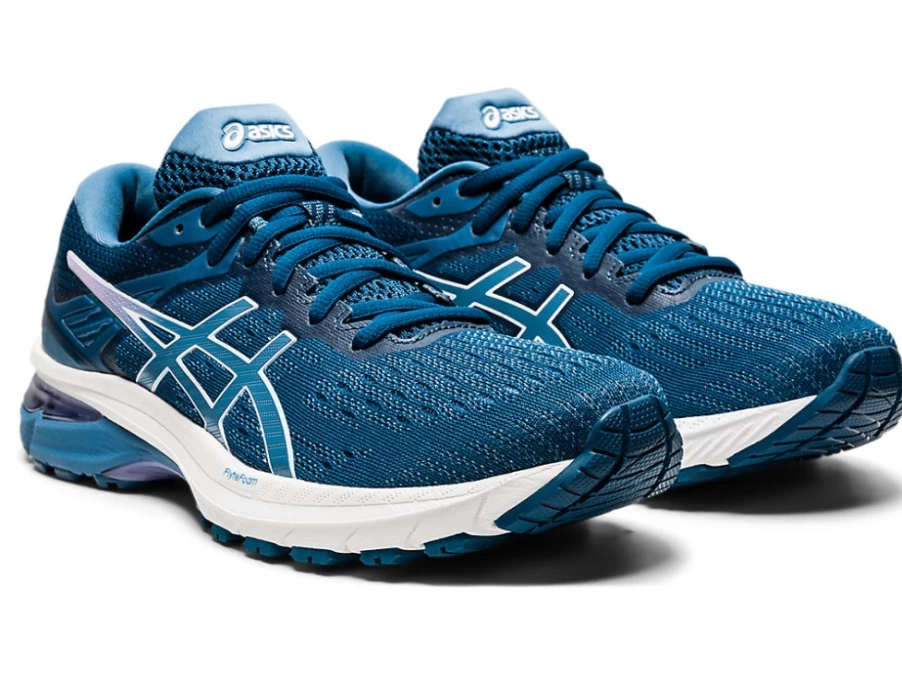 ASICS Women's GT-2000 9 Running Shoes - Mako Blue/Grey Floss (2A Width)