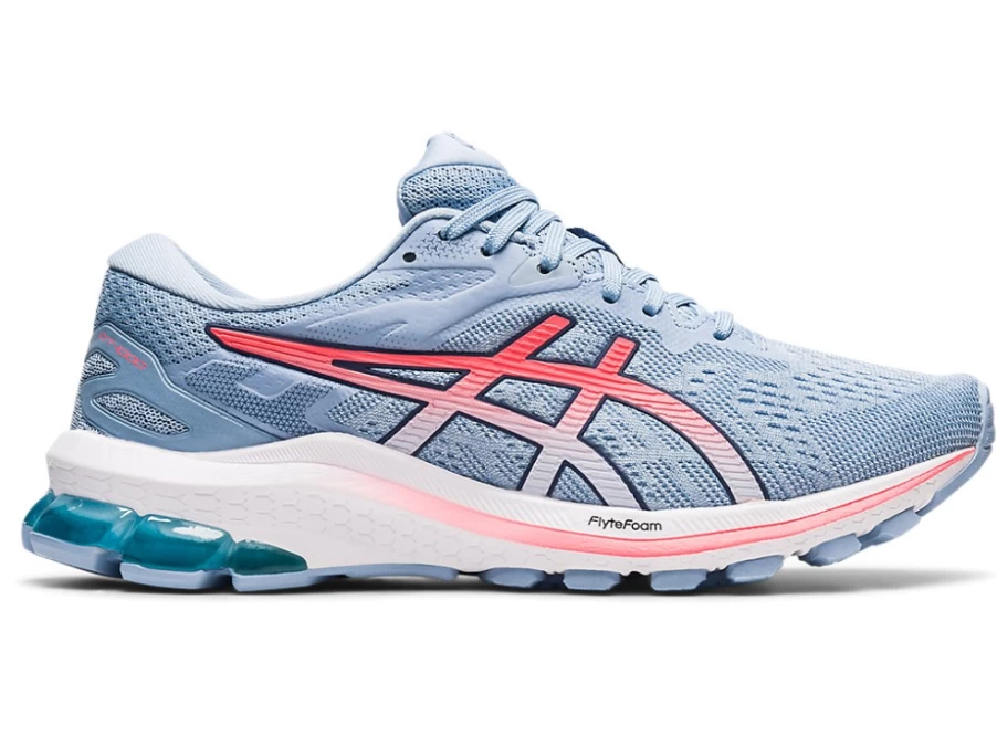 ASICS GT-1000 10 Women's Running Shoes - Soft Sky/Blazing Coral