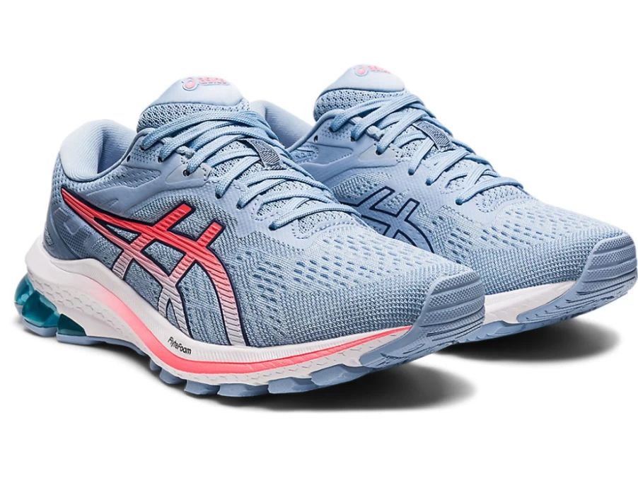 ASICS GT-1000 10 Women's Running Shoes - Soft Sky/Blazing Coral