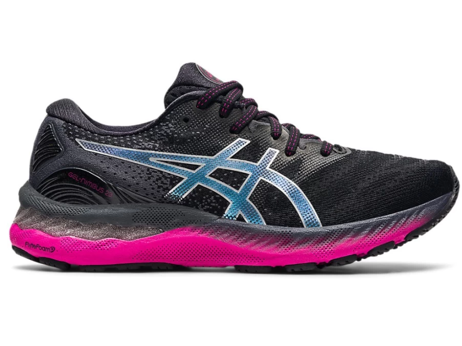 ASICS Women's GEL-NIMBUS 23 Running Shoes - Black/Pure Silver