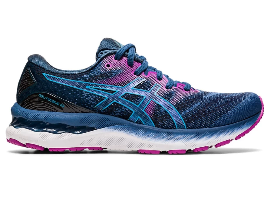 ASICS Women's GEL-NIMBUS 23 Running Shoes - Grand Shark/Digital Aqua